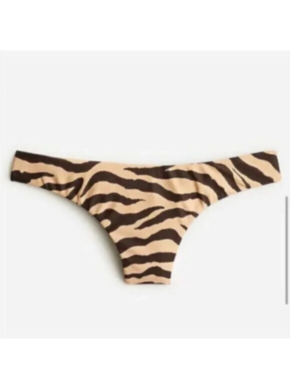 NWT J.Crew Women's Brown Curved-Waist Cheeky Bikini Bottom Size 3X